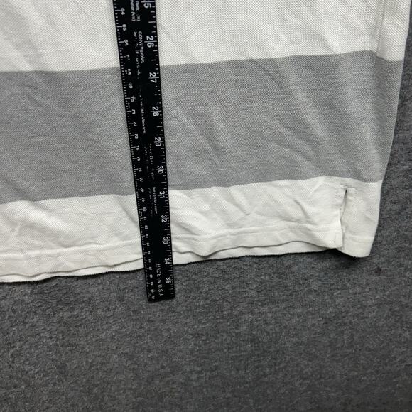 Lacoste Men's Classic Fit Polo Shirt Size 10 5XL Green Cotton Stripped - Picture 3 of 7